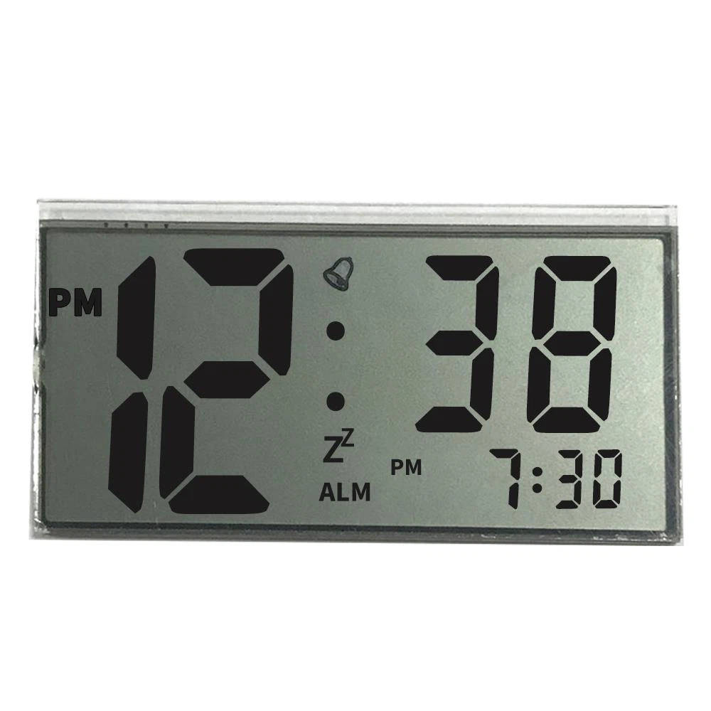 Pantalla de panel LCD TN de 7 segmentos positivos
